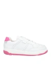 Gcds Man Sneakers White Size 9 Leather In White