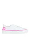 Gcds Man Sneakers White Size 12 Soft Leather In White