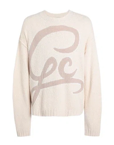 Gcds Man Sweater Cream Size Xl Cotton, Acrylic, Polyamide In White