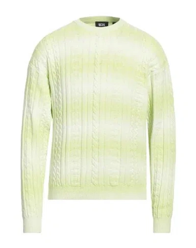 Gcds Man Sweater Light Green Size M Cotton, Polyamide, Elastane