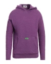 Gcds Man Sweater Purple Size Xl Mohair Wool, Polyamide, Wool, Elastane