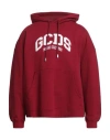 Gcds Man Sweatshirt Burgundy Size Xl Cotton In Red