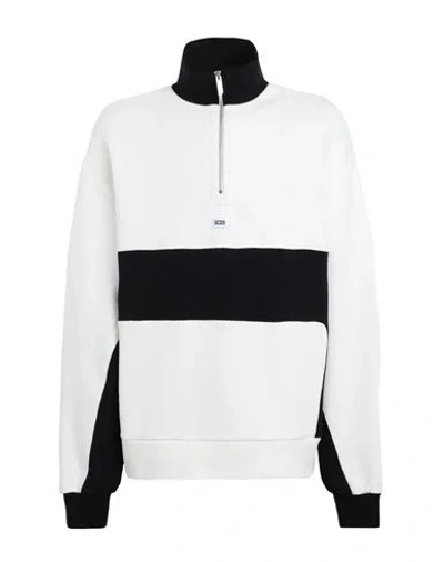 GCDS GCDS MAN SWEATSHIRT OFF WHITE SIZE L COTTON