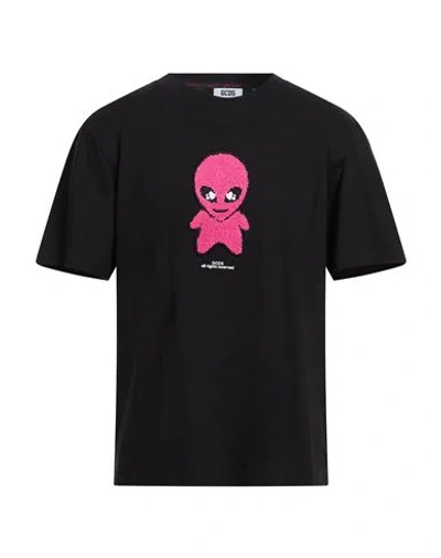 Gcds Man T-shirt Black Size L Cotton