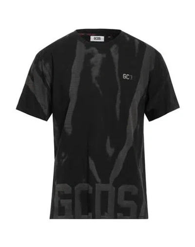 Gcds Man T-shirt Black Size S Cotton