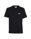 Gcds Man T-shirt Black Size Xl Cotton In Black