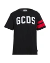 Gcds Man T-shirt Z0mlqc106j101 999r Regular Loose Ss T-shirt Black Red In Black