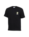 Gcds Man T-shirt Black Size Xl Cotton In Black