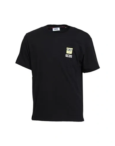 Gcds Man T-shirt Black Size Xl Cotton