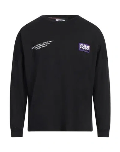 Gcds Man T-shirt Black Size Xs Cotton