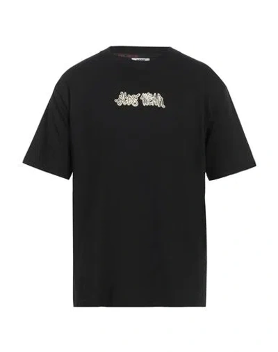 Gcds Man T-shirt Black Size Xxl Cotton