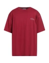 Gcds Man T-shirt Brick Size Xxl Cotton In Red
