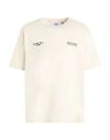 Gcds Man T-shirt Cream Size Xl Cotton In White