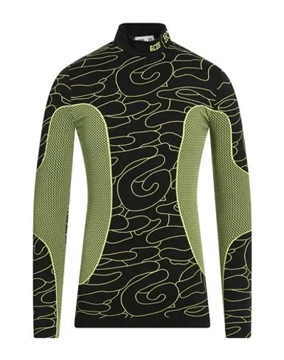 Gcds Man T-shirt Lime Green Size M Polyamide, Elastane