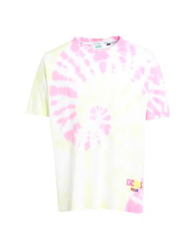 GCDS GCDS MAN T-SHIRT PINK SIZE L COTTON