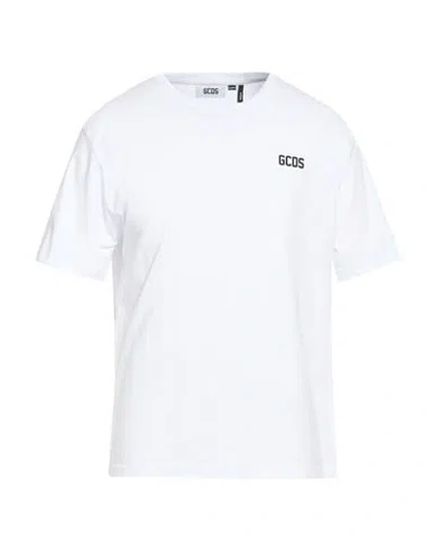 Gcds Man T-shirt White Size Xs Cotton