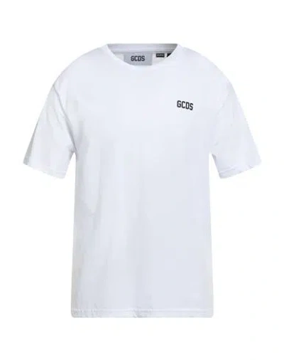 GCDS GCDS MAN T-SHIRT WHITE SIZE XXL COTTON