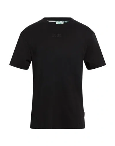 Gcds Man T-shirt Black Size L Cotton