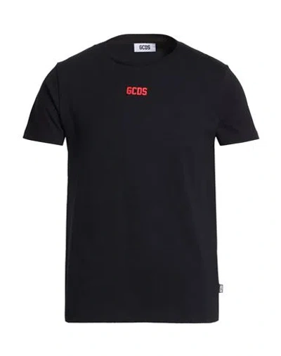 Gcds Man T-shirt Black Size S Cotton