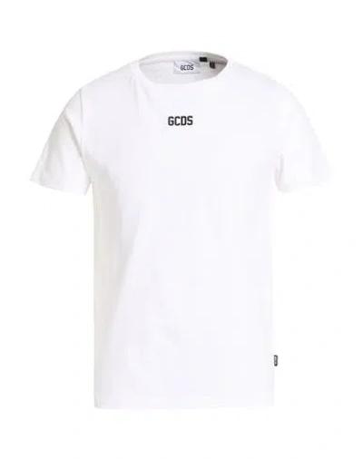 Gcds Man T-shirt White Size S Cotton