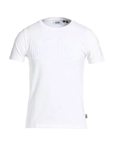 Gcds Man T-shirt White Size Xs Cotton