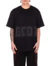 Gcds Man T-shirt Z0mlqc109j101 999b Band Logo Tonal Loose Ss T-shi Black