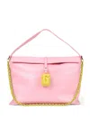 Gcds Mega Comma Logo-plaque Chain-link Shoulder Bag In Pattern