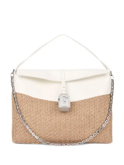 Gcds Mega Comma Shoulder Bag In White