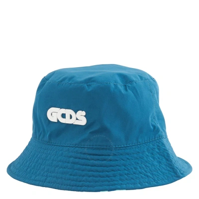 Gcds Men's Light Blue Camouflage-print Bucket Hat - Light Blue