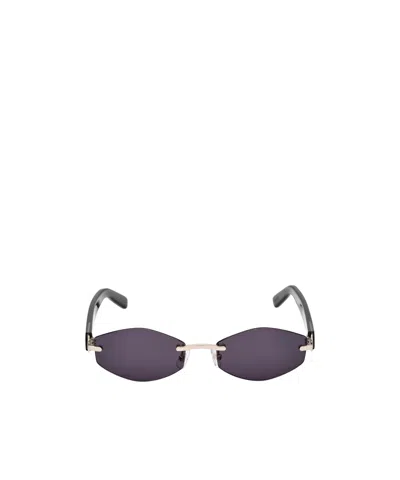 Gcds Metal Frame Sunglasses In Gold