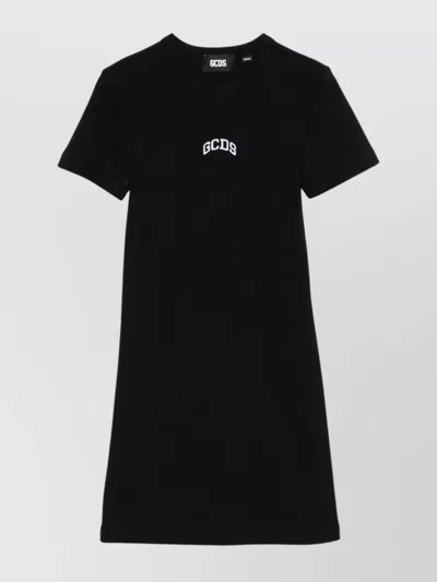 GCDS MINI DRESS LOGO EMBROIDERY