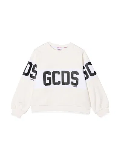 Gcds Mini Kids' Girocoll In Ivory
