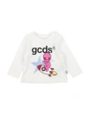 Gcds Mini Newborn Boy T-shirt White Size 3 Cotton In White
