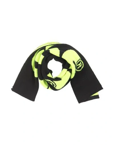 Gcds Mini Babies'  Toddler Boy Scarf Black Size - Wool, Acrylic