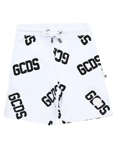 Gcds Mini Babies'  Toddler Boy Shorts & Bermuda Shorts White Size 4 Cotton