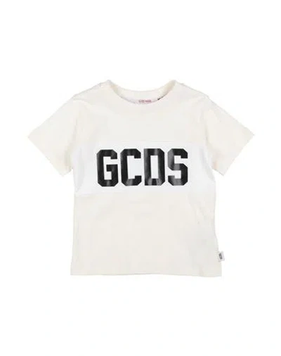 Gcds Mini Babies'  Toddler Boy T-shirt Cream Size 6 Cotton, Elastane In White