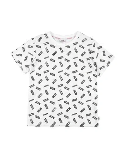 Gcds Mini Babies'  Toddler Boy T-shirt White Size 6 Cotton, Elastane