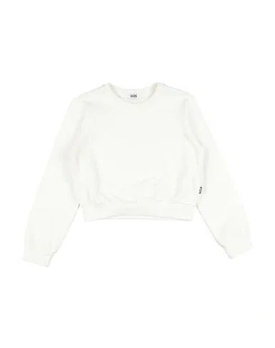 Gcds Mini Babies'  Toddler Girl Sweatshirt Off White Size 6 Cotton, Elastane