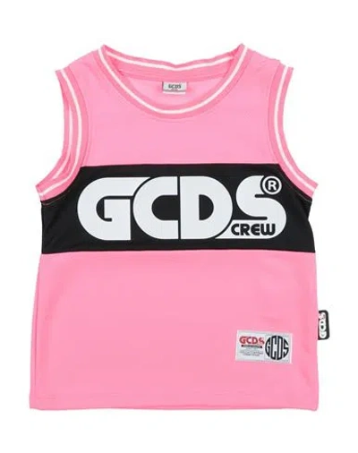Gcds Mini Babies'  Toddler Girl T-shirt Fuchsia Size 6 Polyester In Pink