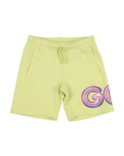 Gcds Mini Babies'  Toddler Shorts & Bermuda Shorts Light Green Size 6 Cotton, Elastane