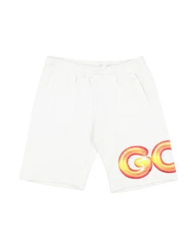 Gcds Mini Babies'  Toddler Shorts & Bermuda Shorts White Size 6 Cotton, Elastane