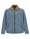 Gcds Monogram Denim Harrington Jacket