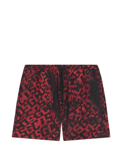 Gcds Monogram-print Swim Shorts In Multi