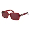 Gcds Multicolor Plastic Sunglasses In Red