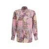 Gcds Multicolor Polyester Pattern Shirt In Pink