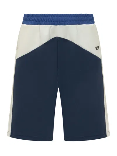 Gcds Navy Blue Logo Shorts