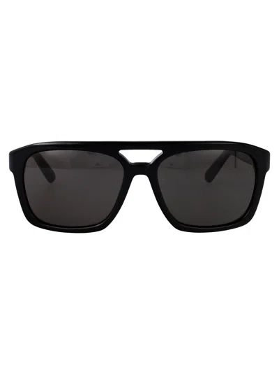 Gcds Nero Lucido / Fumo Acetate Sunglasses In Black