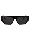 Gcds Nero Lucido / Fumo Acetate Sunglasses In Black