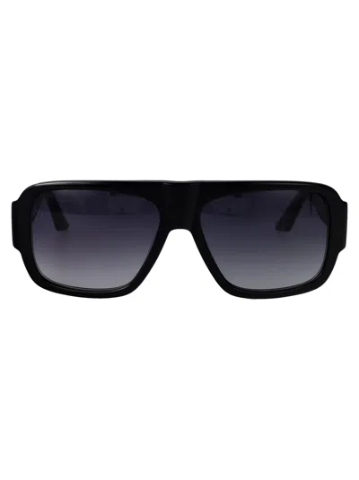 Gcds Nero Lucido / Fumo Grad Acetate Sunglasses