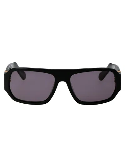 Gcds Nero Lucido/fumo Acetate Sunglasses